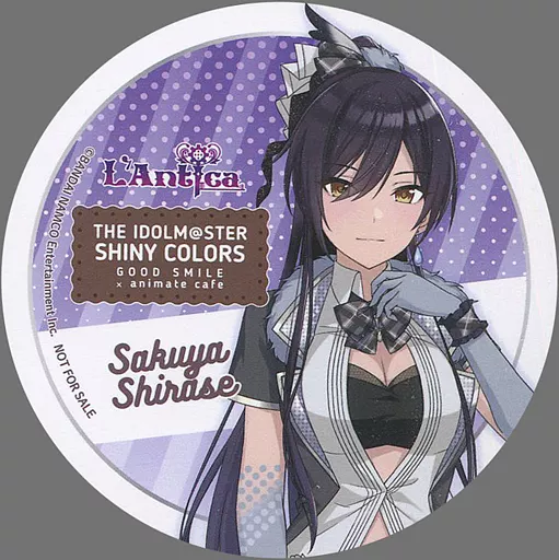 白瀬咲耶 コースター 「アイドルマスター シャイニーカラーズ×animatecafe」 メニュー注文特典