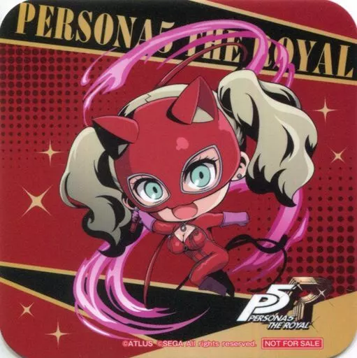 ①コルクコースター　ペルソナ5　高巻 杏　アニメイトカフェ ①コルクコースターペルソナ5高巻 杏アニメイトカフェ