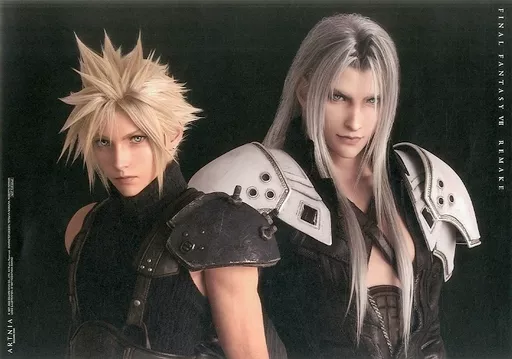 マグカップ・湯のみ　クラウド・ストライフ＆セフィロス 紙製ランチョンマット 「ファイナルファンタジーVII リメイク×SQUARE ENIX CAFE×ARTNIA」 ARTNIA限定 フード注文特典
