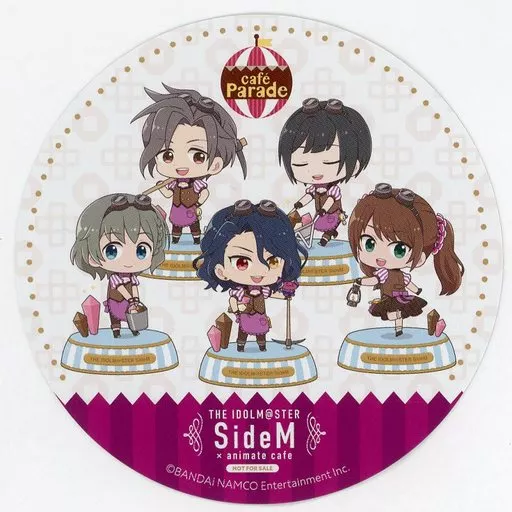 Cafe Parade 特典ユニットコースター 「アイドルマスター SideM×animatecafe」 対象商品購入特典