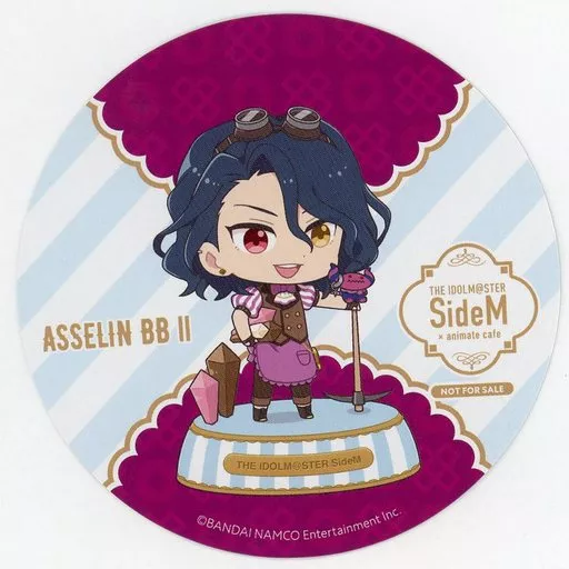 アスラン＝ベルゼビュートII世 特典コースター 「アイドルマスター SideM×animatecafe」 メニュー注文特典