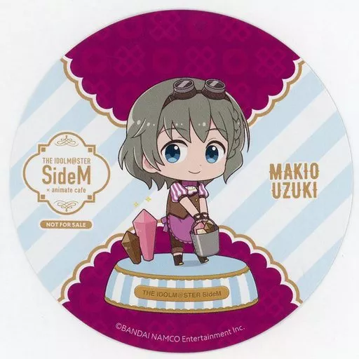 卯月巻緒 特典コースター 「アイドルマスター SideM×animatecafe」 メニュー注文特典