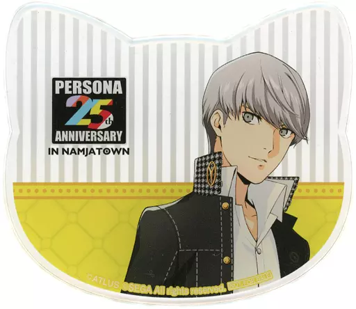 主人公(ペルソナ4/等身) ねこ型アクリルコースター 「ペルソナ 25th Anniversary in ナンジャタウン」 ねこ型アクリルコースター付きソフトドリンク注文特典