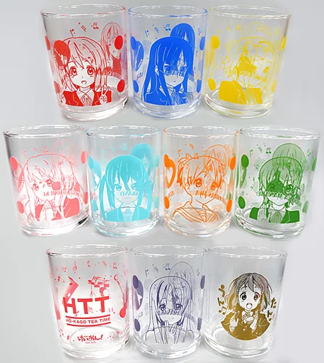 けいおん！　トレーディンググラス　全種　コンプリート　シークレットあり 駿河屋 -<中古>全10種セット 「けいおん! トレーディンググラス