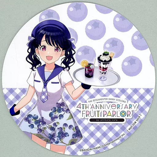 福丸小糸(4TH ANNIVERSARY FRUIT PARLOR Ver.) コースター 「アイドルマスター シャイニーカラーズ 4TH ANNIVERSARY FRUIT PARLOR by animatecafe」 メニュー注文特典