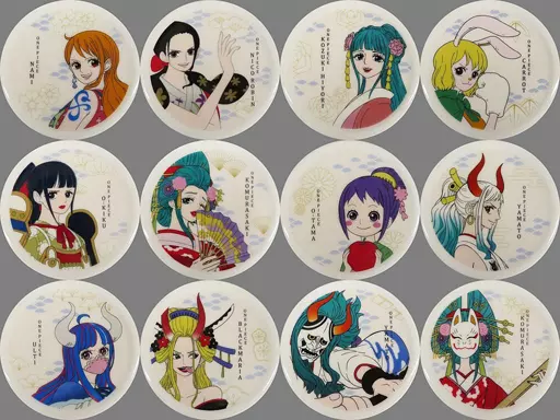 駿河屋 -<中古>全12種セット 陶磁器コースター 「一番くじ ワンピース