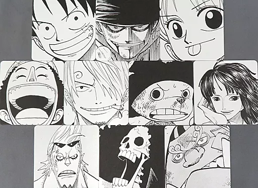 マグカップ・湯のみ　麦わらの一味 ALL FACES コースターセット(10枚入り) 「Meet the ONE PIECE 珠玉のグッズ展」