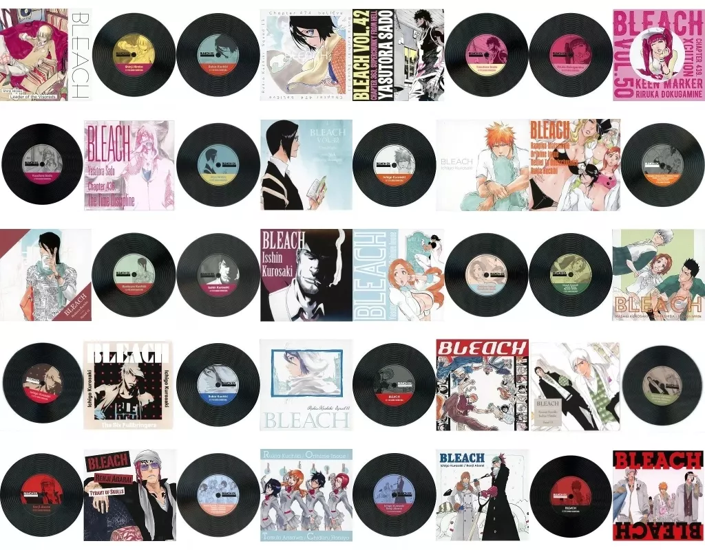 全20種セット 「BLEACH生誕20周年記念原画展 BLEACH EX. オリジナルレコードコースターコレクション」