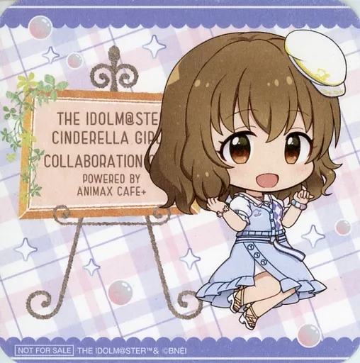 並木芽衣子 オリジナルコースター 「アイドルマスター シンデレラガールズ コラボレーションカフェ powered by Animax Cafe+」 コラボメニュー注文特典