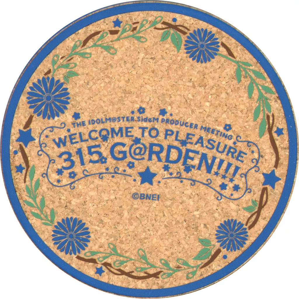 315Pro F-LAGS 公式アクリルコルクコースター 「THE IDOLM＠STER SideM PM WELCOME TO PLEASURE 315 G＠RDEN!!!」