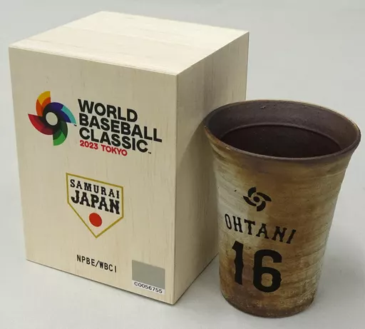 マグカップ・湯のみ　大谷翔平#16 侍ジャパン 信楽焼タンブラー 「2023 WORLD BASEBALL CLASSIC」