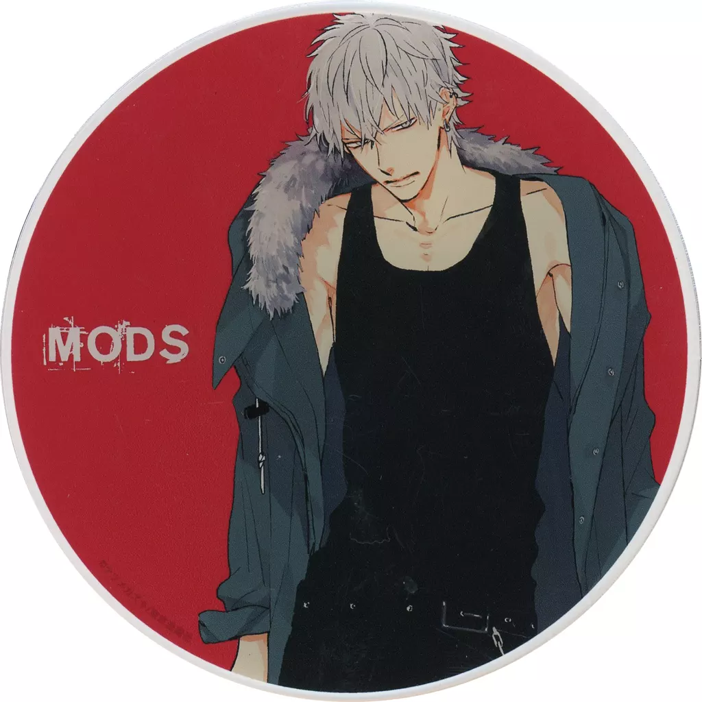 コースター　シロ(MODS) アクリルコースター 「ナツメカズキ先生ギャラリー＆カフェ Cafe Rain」 コラボメニュー注文特典