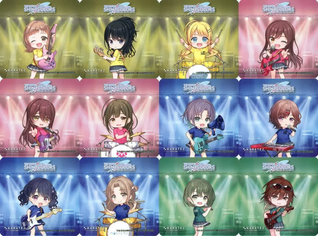 全12種セット オリジナルコースター Abox 「アイドルマスター シャイニーカラーズ×カラオケの鉄人 鉄人Fes.2023」 ドリンクメニュー・鉄人Fes.セット注文特典