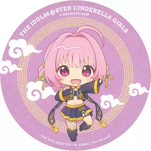 夢見りあむ(デフォルメ) ランダムコースター 「アイドルマスター シンデレラガールズ×animatecafe」 コラボメニュー注文特典