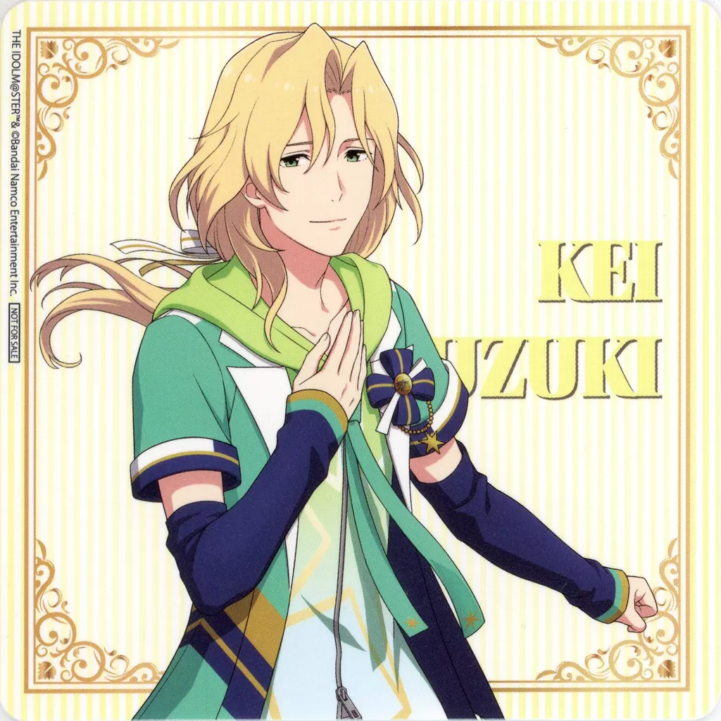 都築圭 ノベルティコースター 「アイドルマスター SideM GROWING STARS×GiGO」 第一弾SideM焼き・ノベルティ付きドリンク購入特典