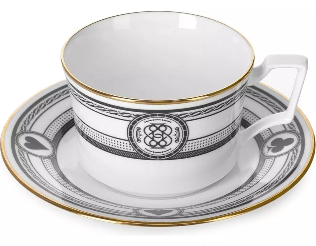 ロゴ ノリタケコラボ カップ＆ソーサー 「HIGH CARD」