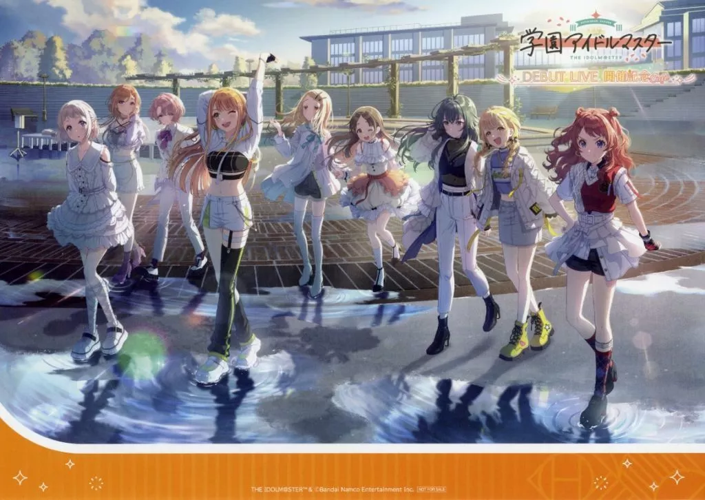 ゲームキービジュアル ペーパーランチョンマット 「学園アイドルマスター×SWEETS PARADISE DEBUT LIVE 開催記念Cafe」 コラボカフェ御利用特典