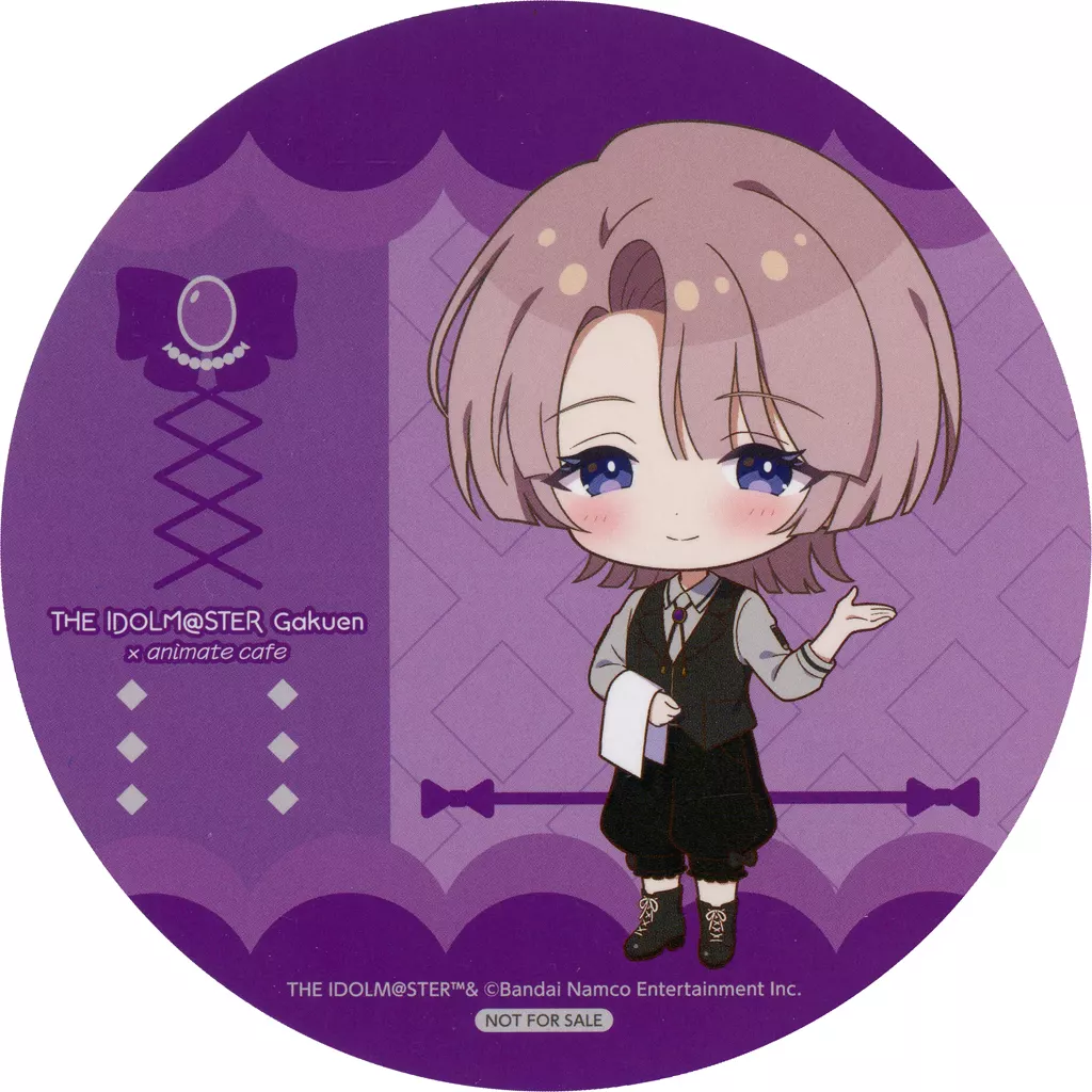 有村麻央(ミニキャラ) コースター 「学園アイドルマスター×animatecafe」 メニュー注文特典