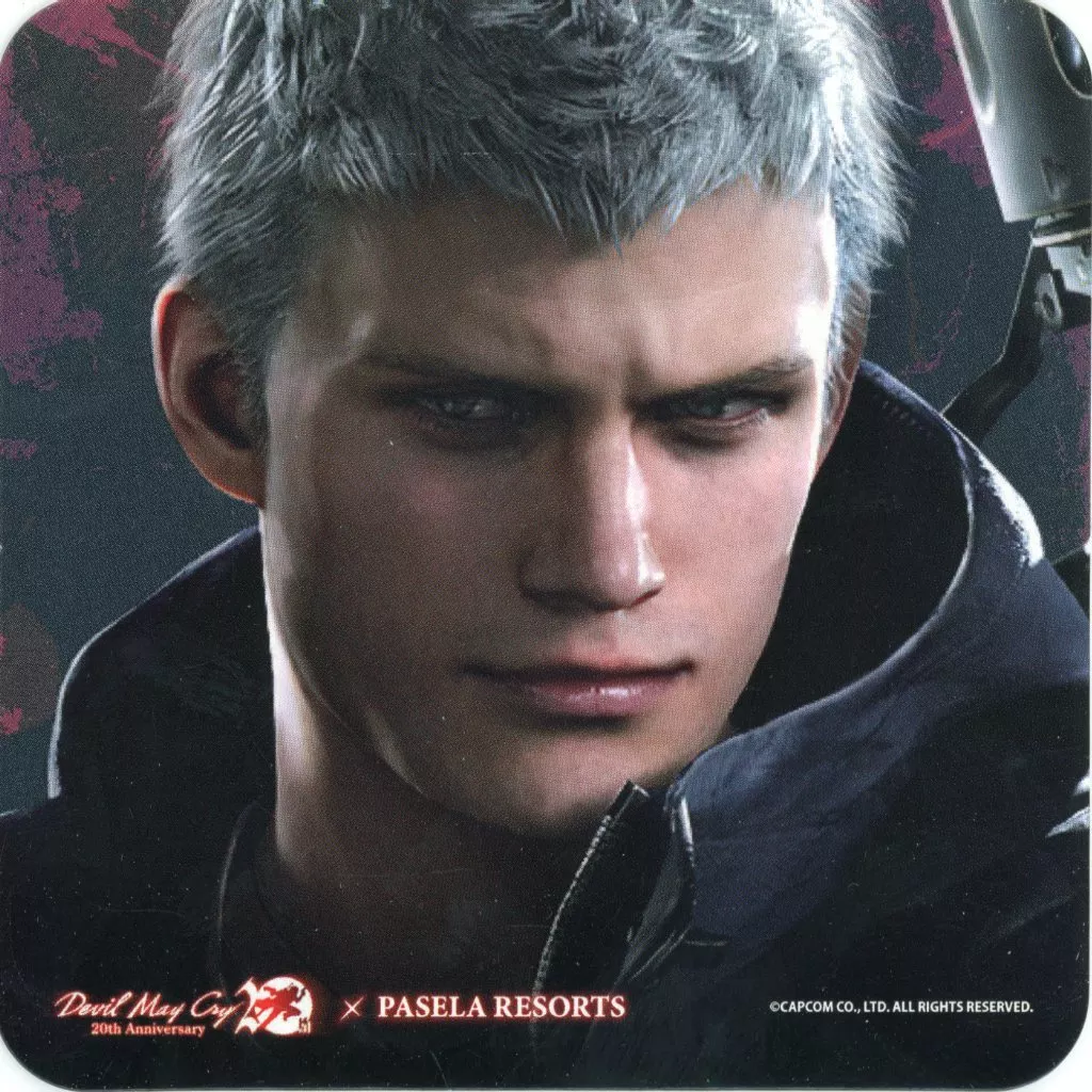 ネロ(正面) オリジナルコースター 「デビルメイクライシリーズ×パセラ シリーズ20周年記念コラボカフェ」 ドリンク注文特典