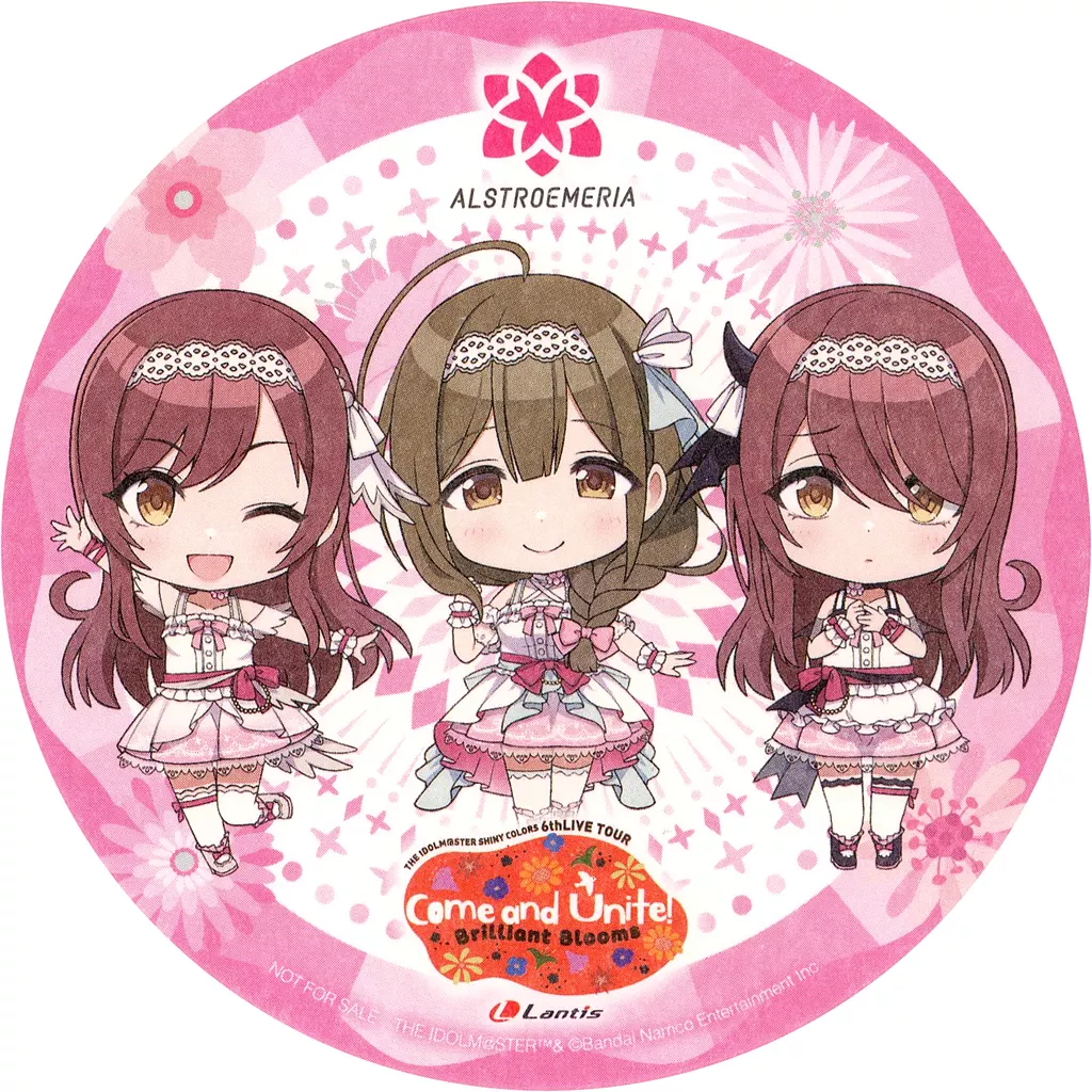 アルストロメリア ペーパーコースター 「THE IDOLM＠STER SHINY COLORS 6thLIVE TOUR Come and Unite!」 CD・映像販売コーナー購入者特典