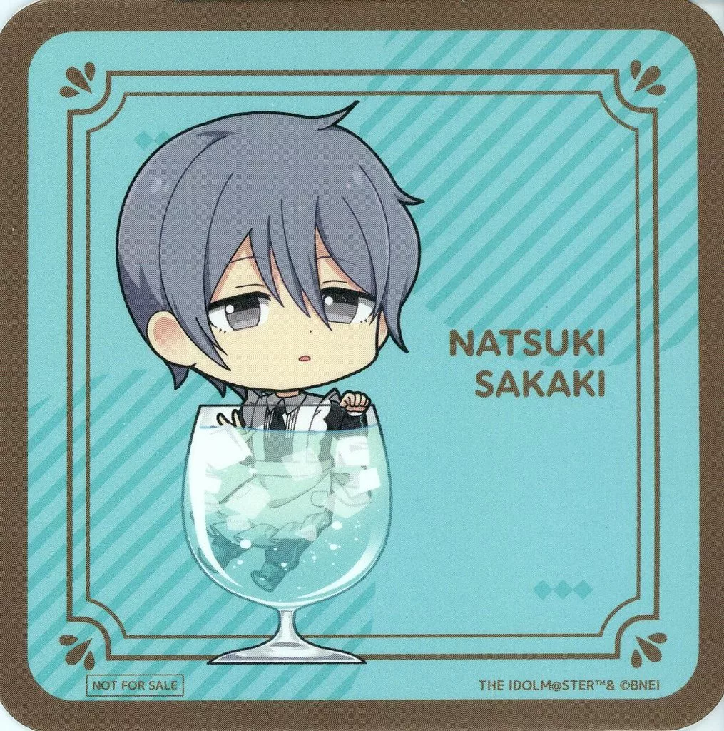 榊夏来(SD) コースター 「純喫茶 アイドルマスター SideM in SMILE BASE CAFE」 ご飲食特典