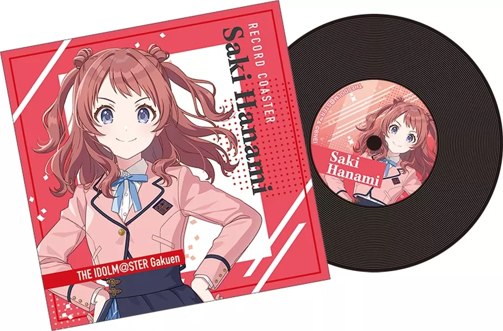 花海咲季 レコード風コースター 「学園アイドルマスター」