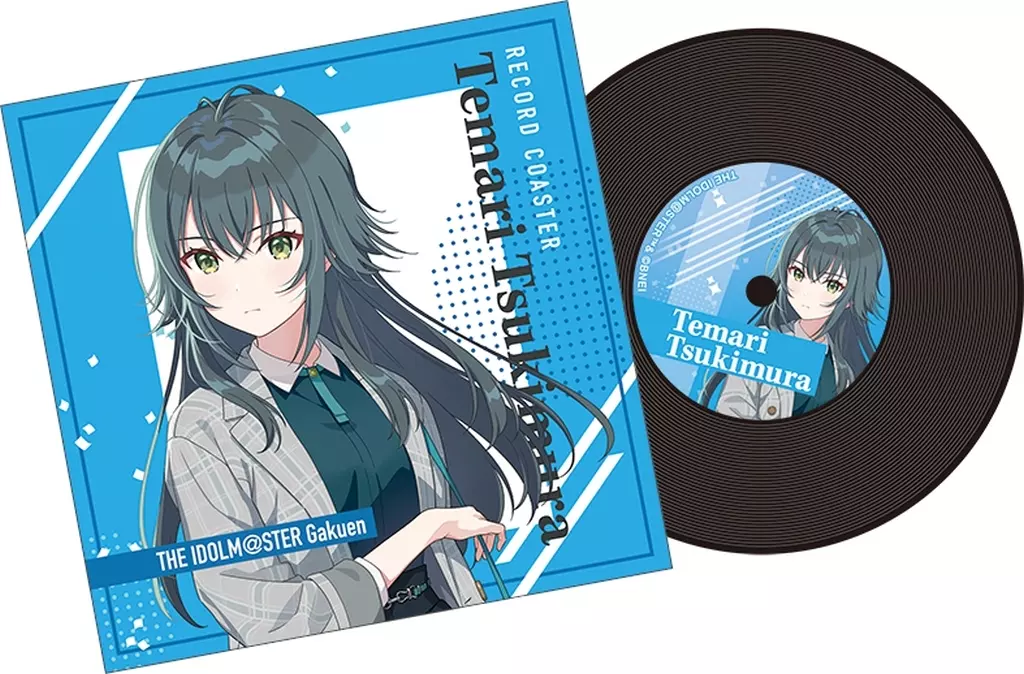 月村手毬 レコード風コースター 「学園アイドルマスター」
