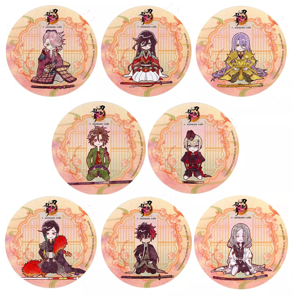 全8種セット ランダム(Iグループ) 「刀剣乱舞-ONLINE- 十周年 第二弾×animatecafe」 コラボメニュー注文特典