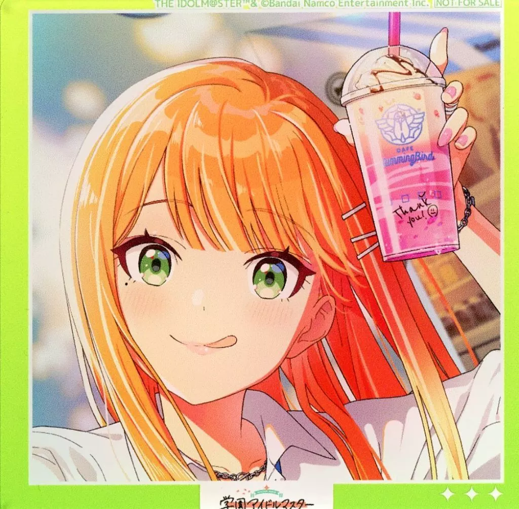 紫雲清夏 アクリルコースター 「CD 学園アイドルマスター 紫雲清夏 / Tame-Lie-One-Step」 ソフマップ・アニメガ購入特典