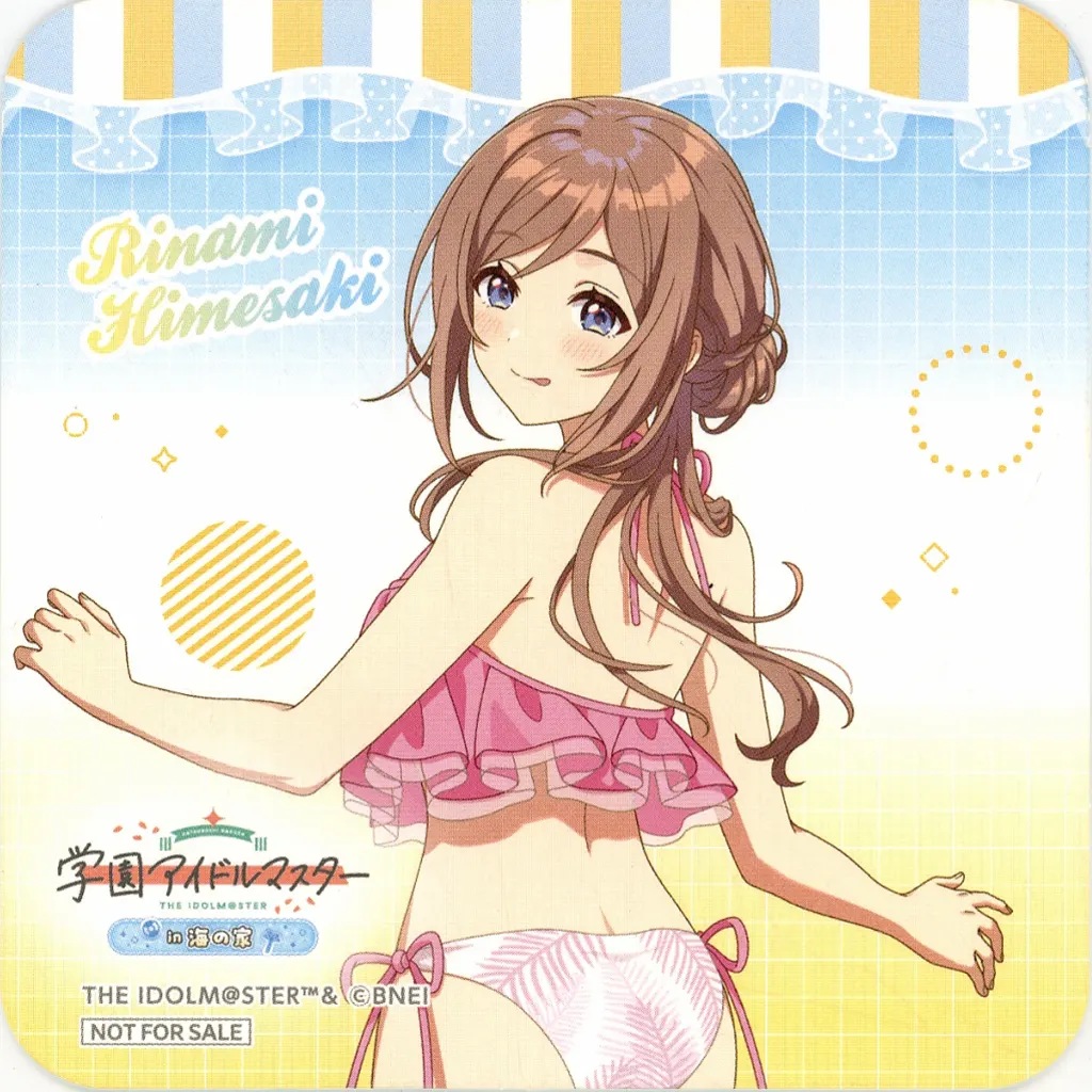 姫崎莉波(等身) オリジナルコースター 「学園アイドルマスター in SWEETS PARADISE 海の家」 コラボメニュー注文特典