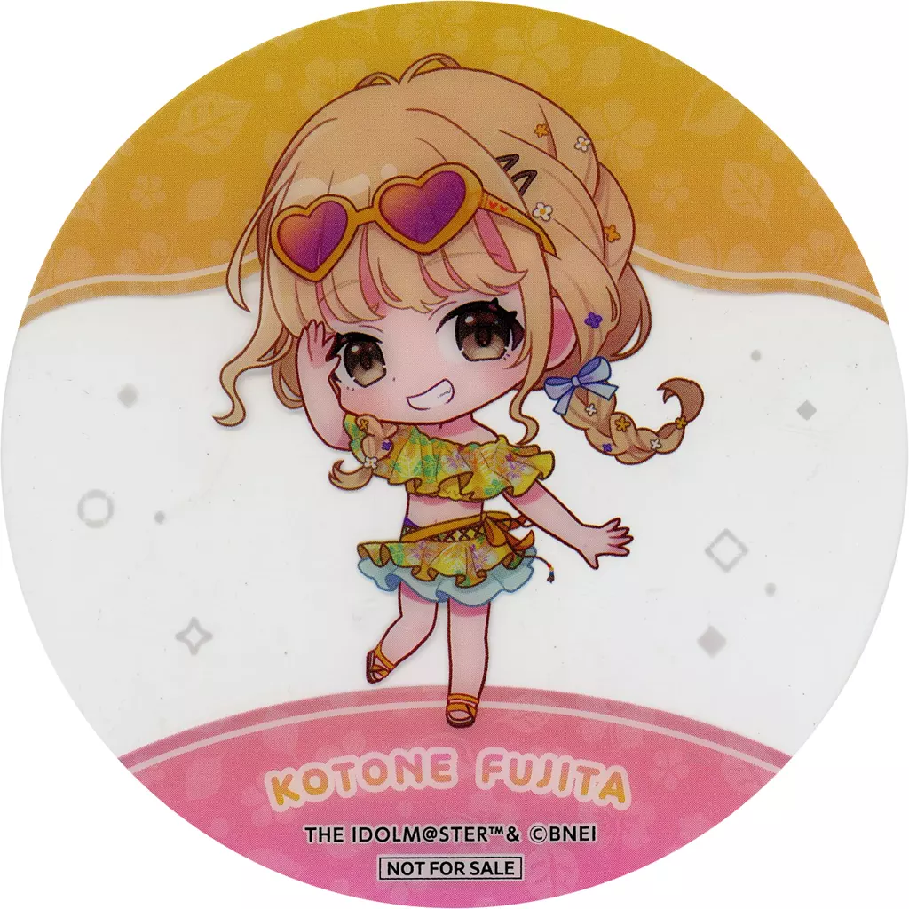 藤田ことね オリジナルクリアコースター 「学園アイドルマスター×SWEETS PARADISE 第3弾」 1stアニバーサリーケーキ注文特典
