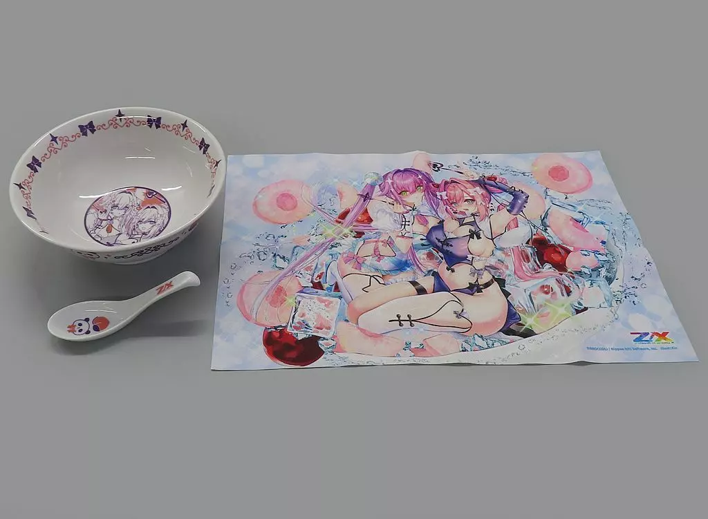 Z/X ゼクス　どんぶり&ランチョンマットセット「ゆたか＆フレデリカ」 駿河屋 -<中古>ゆたか＆フレデリカ どんぶり＆ランチョンマット