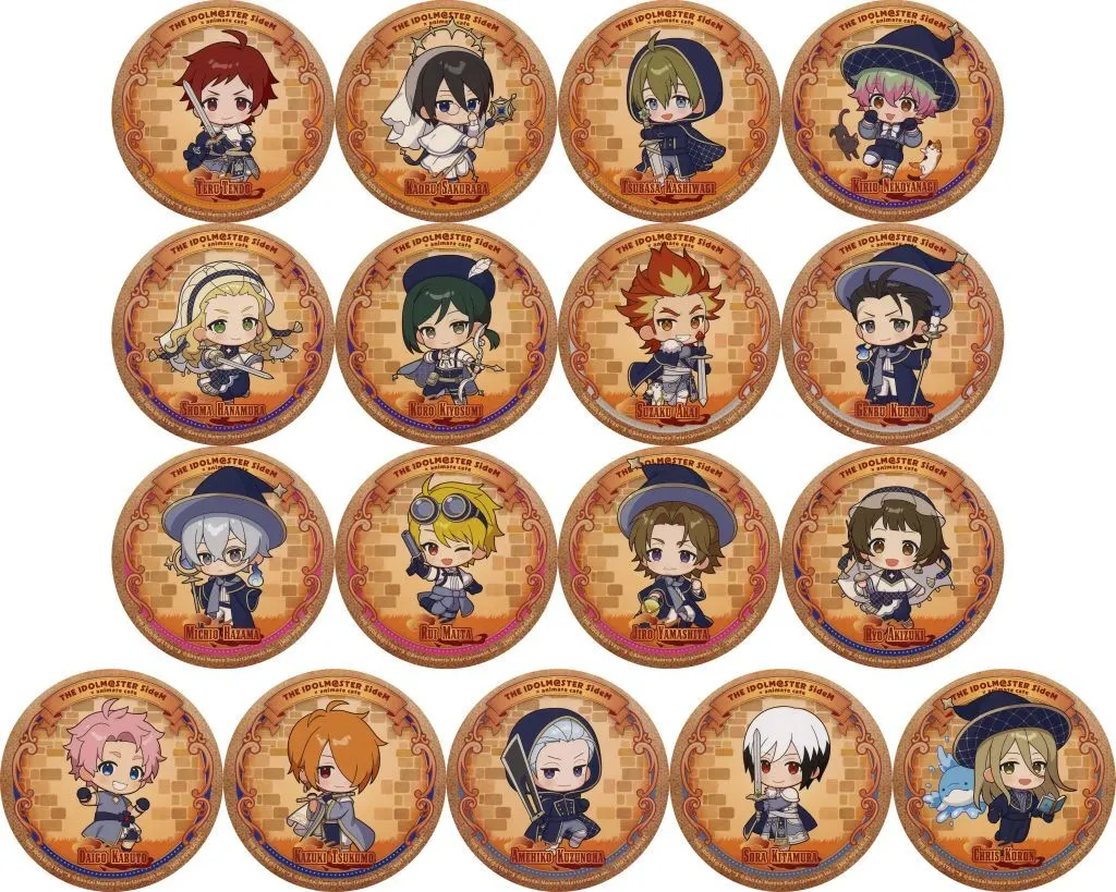 全17種セット コースター Aグループ 「アイドルマスター SideM×Gratte animatecafe 2025」 メニュー注文特典