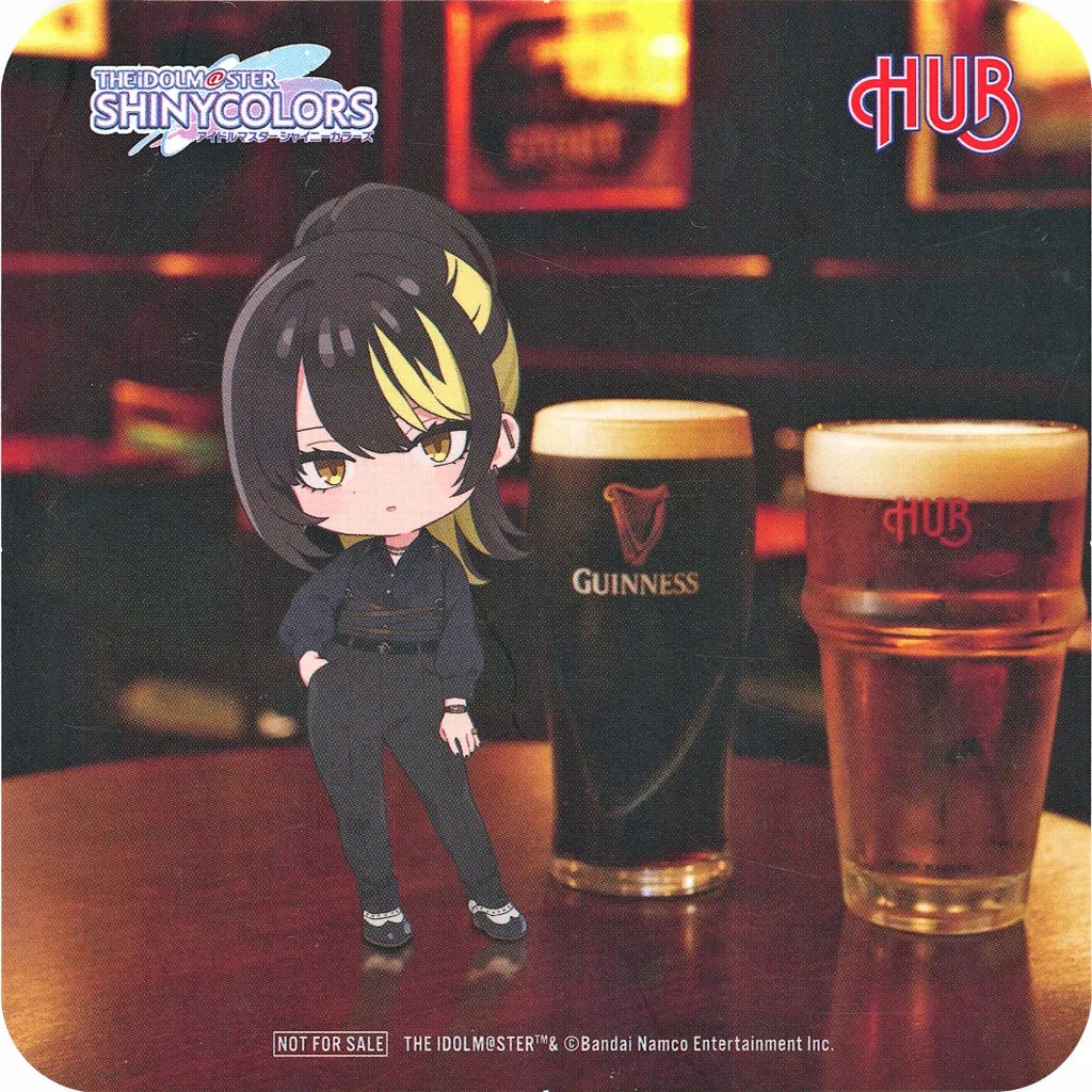 斑鳩ルカ(ミニキャラ・立つ) オリジナルコースター 「アイドルマスター シャイニーカラーズ The All-In Night×HUB」 注文特典