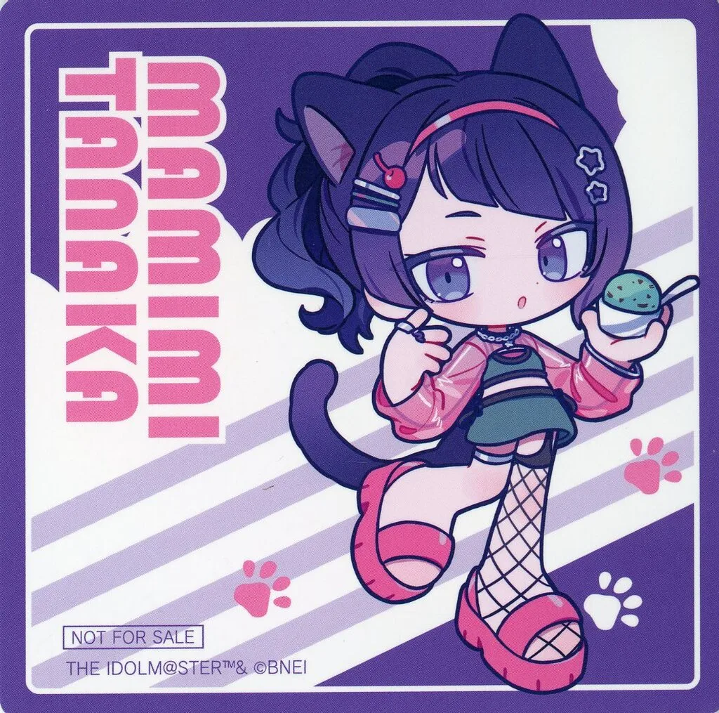 田中摩美々 コースターB 「アイドルマスター シャイニーカラーズ×カラオケまねきねこ」 コラボドリンク注文特典