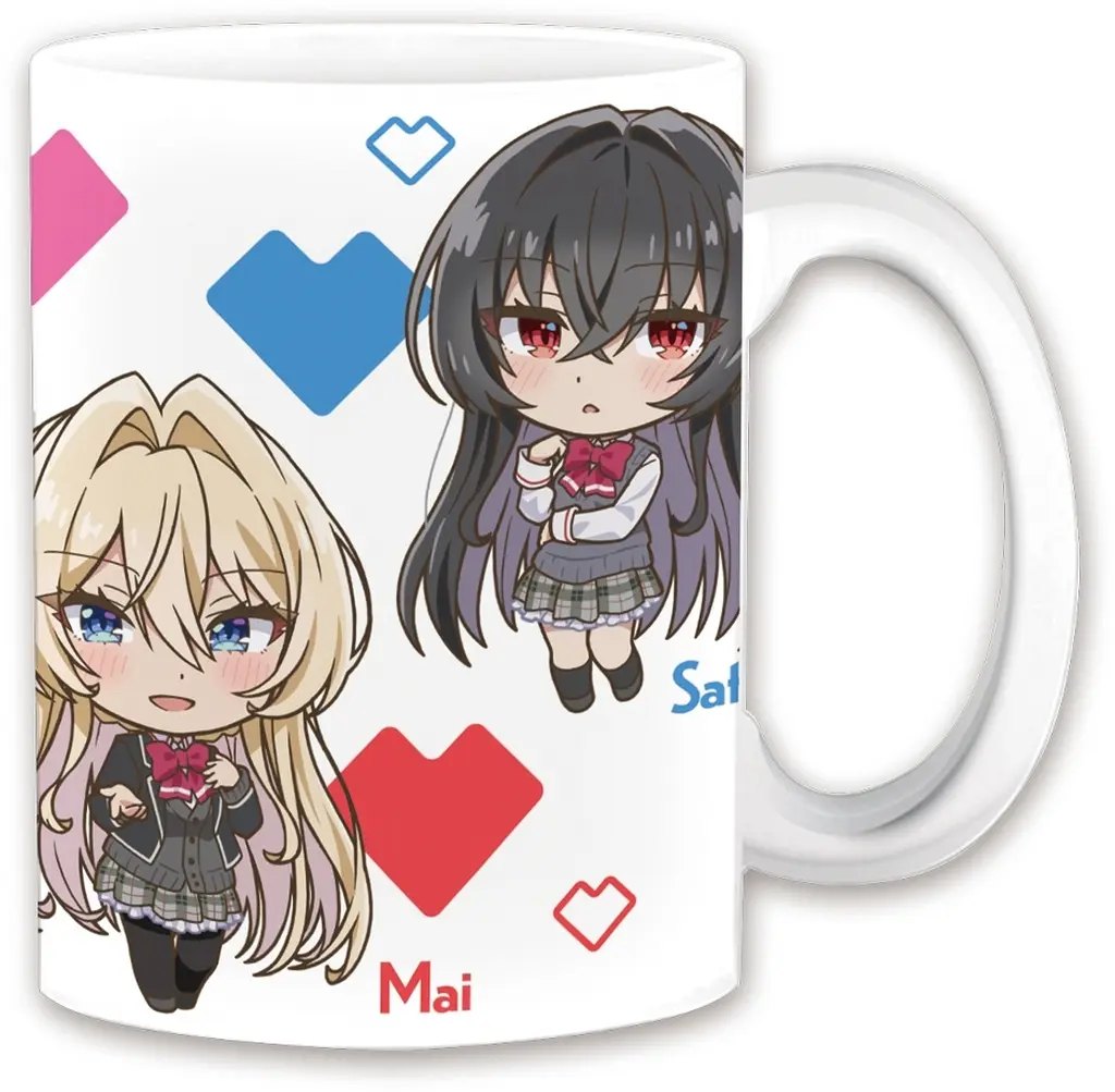 れな子&真唯&紫陽花&紗月&香穂 マグカップ デフォルメver. 「わたしが恋人になれるわけないじゃん、ムリムリ!(※ムリじゃなかった!?)」