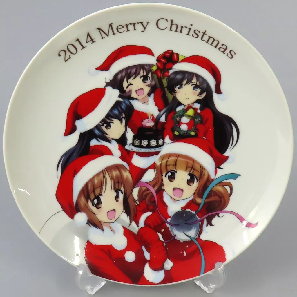皿・茶碗(キャラクター)　あんこうチーム クリスマスプレート 「ガールズ＆パンツァー」 2014年限定クリスマスケーキ購入特典