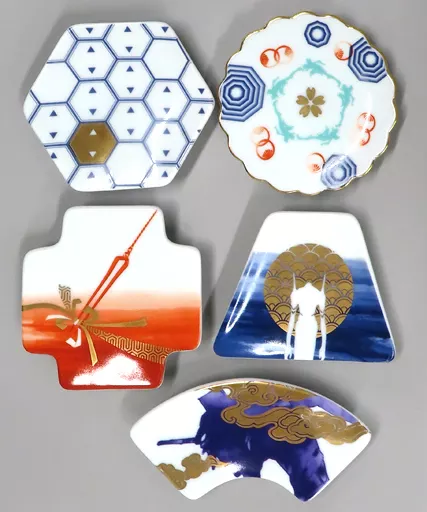 駿河屋 -<中古>集合 有田焼 豆皿セット(5枚セット) 「エヴァンゲリオン