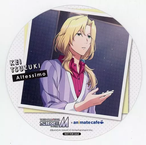 都築圭 コースター 「アイドルマスターSideM×animatecafe Mフェス2022」 メニュー注文特典