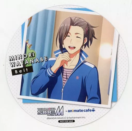 渡辺みのり コースター 「アイドルマスターSideM×animatecafe Mフェス2022」 メニュー注文特典