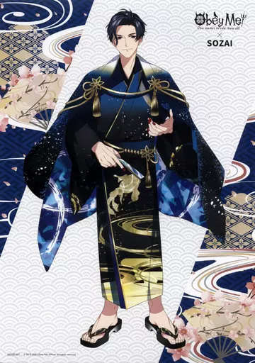 Obey Me! 奈良金魚ミュージアム ベルフェ 直筆サイン入りランチョンマット 駿河屋 -<中古>ルシファー ペーパーランチョンマット 「Obey Me!×奈良