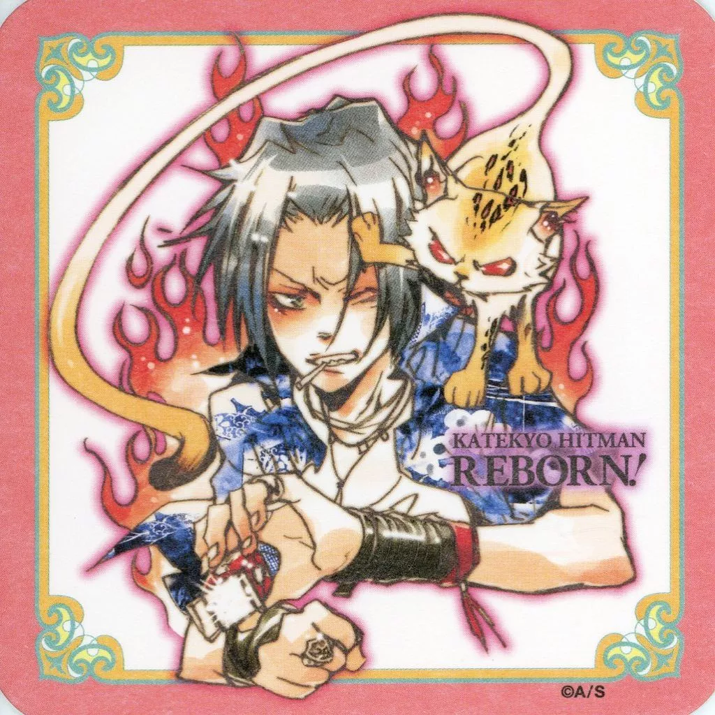 家庭教師ヒットマンREBORN! 獄寺隼人 アートコースター JF2019 駿河屋 -<中古>獄寺隼人(未来編) 「WJ50周年記念 家庭教師ヒットマン