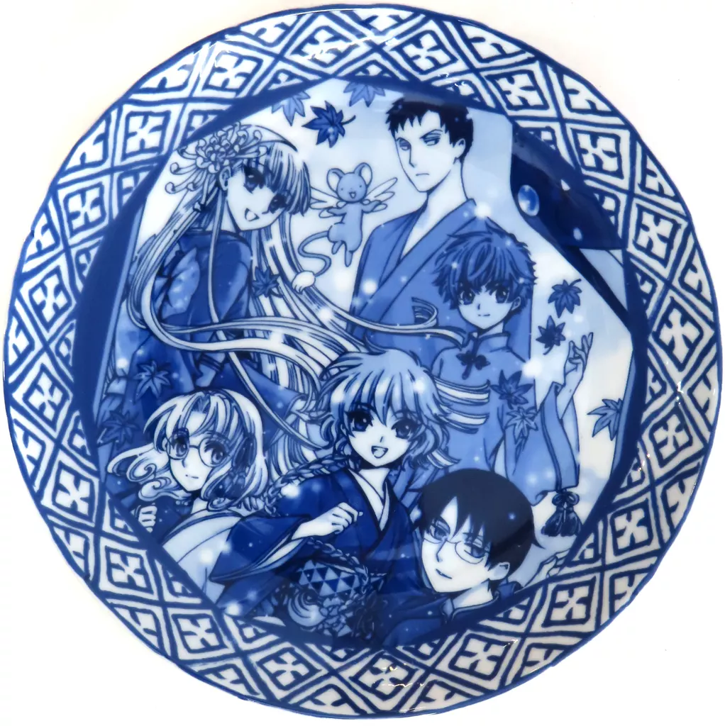 皿・ボウル　集合(青) 飾り皿 「CLAMP原画展 in 京まふ2014」 京都国際マンガ・アニメフェア2014グッズ