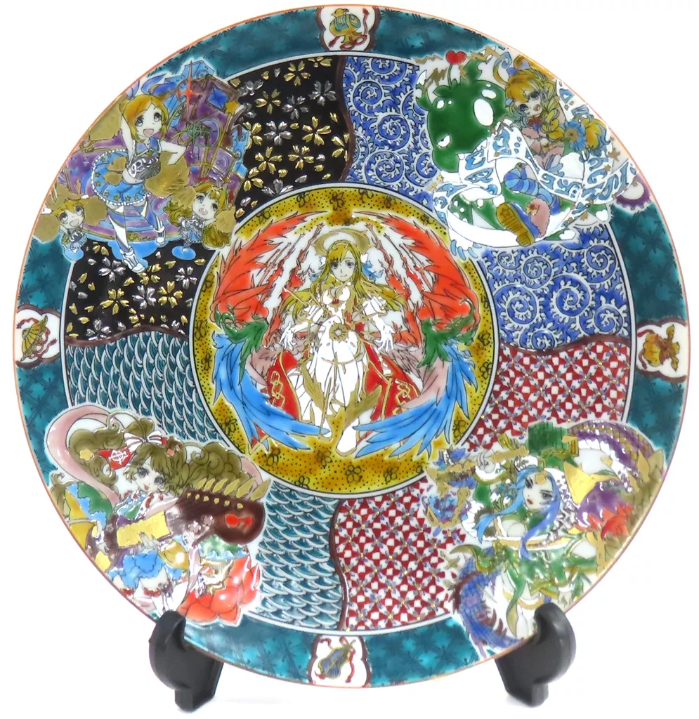 集合 九谷焼 大皿 「モンスターストライク×青郊窯」 XFLAG STORE SHINSAIBASHI限定