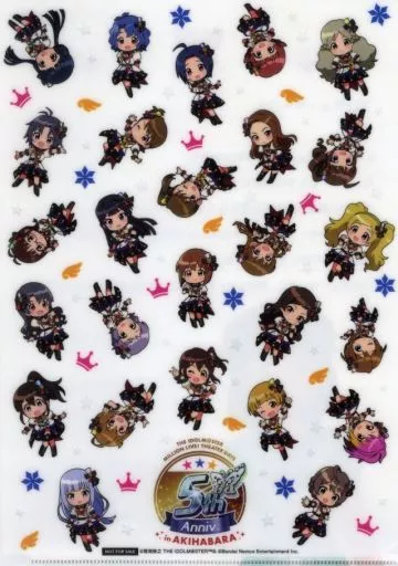 集合 特製A4クリアファイル 後半 「アイドルマスター ミリオンライブ! シアターデイズ 5th Anniversary in AKIHABARA」 スタンプラリー景品
