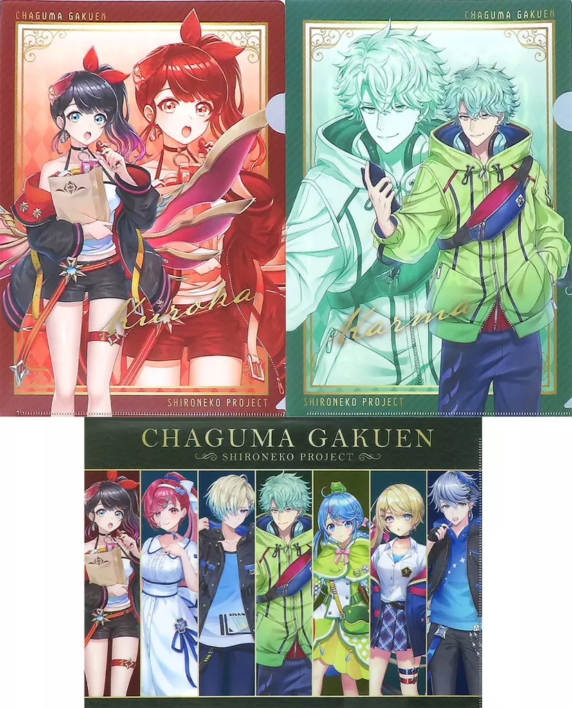 クロカ＆カルマ＆等身集合B A43枚セット 「白猫プロジェクト×ドン・キホーテ 茶熊学園2022購買部」_image