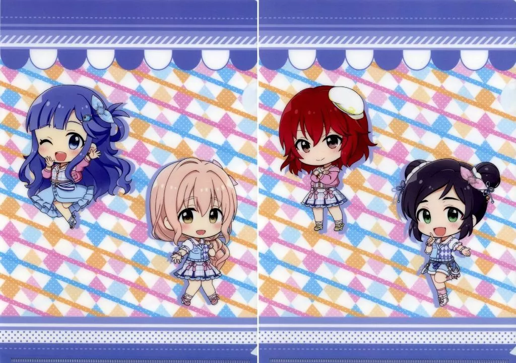 集合 A4クリアファイルセット 「アイドルマスター シンデレラガールズ コラボレーションカフェ powered by Animax Cafe+ 前半期間」