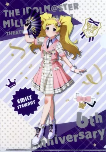 エミリースチュアート A4クリアファイル フューチャー・シグネチャーver. 「アイドルマスター ミリオンライブ! シアターデイズ 6th Anniversary in AKIHABARA」