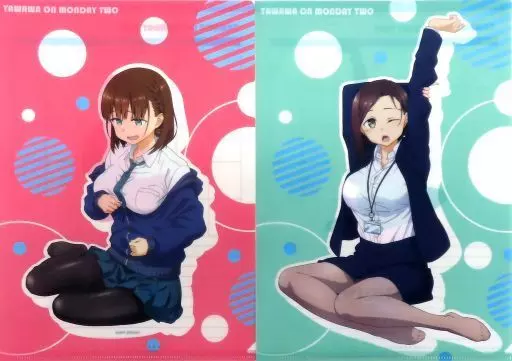 駿河屋 -<中古>アイちゃん＆後輩ちゃん A4クリアファイル 2枚セット 