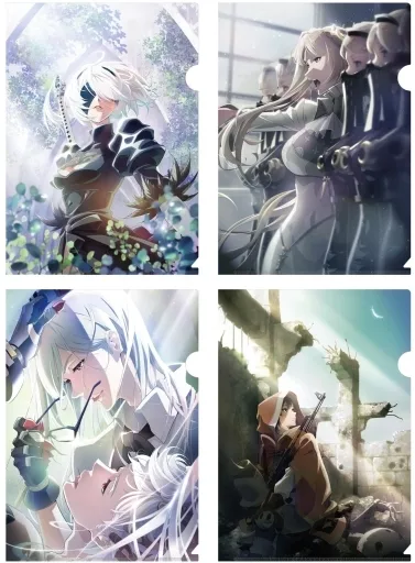 駿河屋 -<新品/中古>A柄 A4クリアファイル4枚セット 「NieR